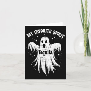 Carte Esprit préféré Tequila Boire Fantôme Halloween C