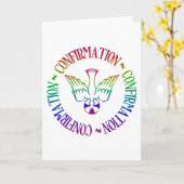 Carte Esprit Saint - Confirmation (Fleur jaune)