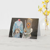 Carte Esprits d'Halloween (Fleur jaune)