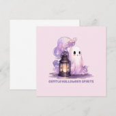 Carte Esprits d'Halloween doux - Pastel Ghost (Devant / Derrière)