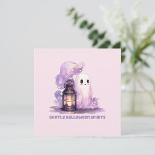 Carte Esprits d'Halloween doux - Pastel Ghost