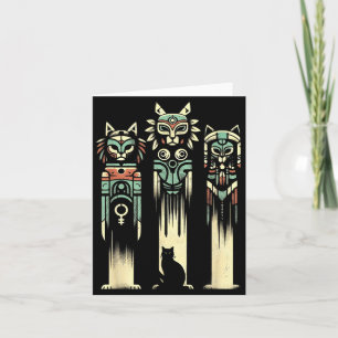 Carte Esprits du Totem des Chats - Chat Époïque Hallowee