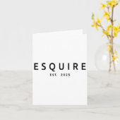 Carte Esquire Établ. 2025 (Fleur jaune)