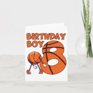 Carte Esquisse 8e anniversaire garçon Sketll joueur 8 an