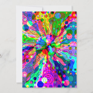 Carte Esquisse Imaginaire Art - Neon Abstrait Maj 1
