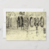 Carte Esquisse technique de Leonardo da Vinci d'une roue (Devant)