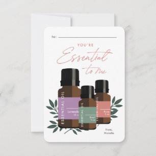 Carte Essentiel pour moi Saint-Valentin en classe