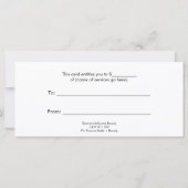 Carte Essenze ongles et certificat cadeau de beauté (Dos)