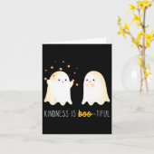 Carte Est Boo Tiacher Enseignant Cute Ghost Halloween (Fleur jaune)