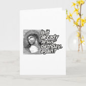 Carte EST-CE DÉJÀ DE NOUVEAU L'ANNIVERSAIRE DE JÉSUS -.p (Fleur jaune)