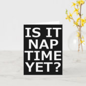 Carte Est-ce déjà temps de faire la sieste (Fleur jaune)