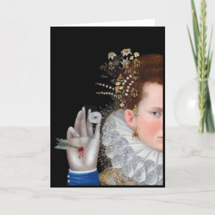 Carte Est-ce mon oeil que vous tenez, un collage numériq