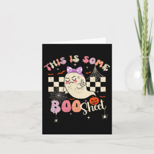 Carte Est-ce que Boo Sheet est un costume rétro Hallowee