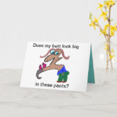 Carte Est-ce que mon cul est gros dans ce pantalon ? (Fleur jaune)