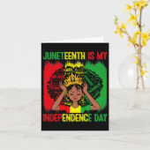 Carte Est-ce que mon Jour de l'Indépendance les femmes n (Fleur jaune)