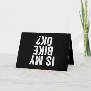 Carte Est-Ce Que Mon Vélo Est Ok Funny Motorcycle Dirt B