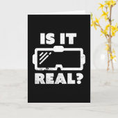 Carte Est-ce vraiment la réalité virtuelle VR Gamer Cade (Fleur jaune)