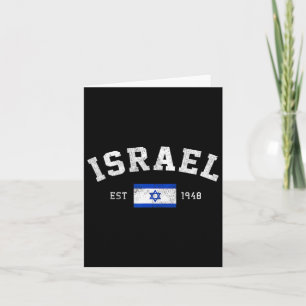 Carte Est. Jour de l'indépendance - Drapeau israélien 19