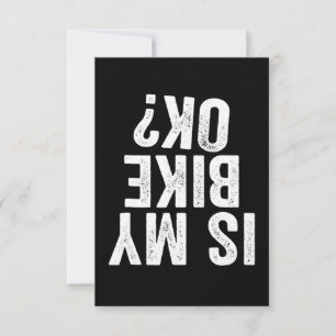 Carte Est Mon Vélo Ok Drôle Cadeau Pour Les Vélos