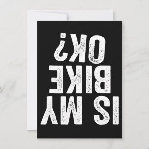 Carte Est Mon Vélo Ok Drôle Cadeau Pour Les Vélos