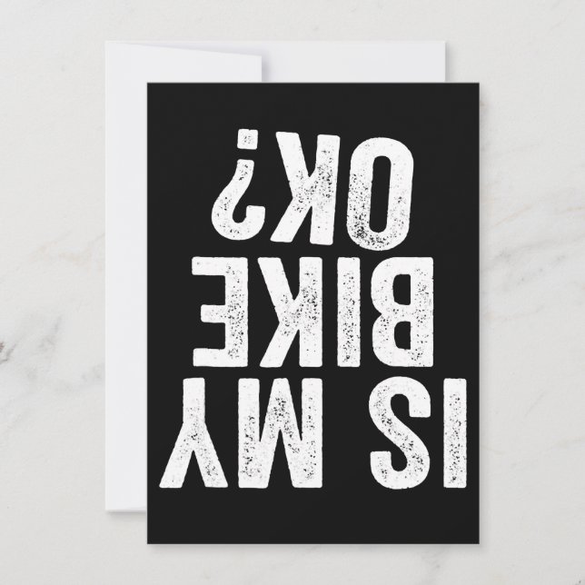 Carte Est Mon Vélo Ok Drôle Cadeau Pour Les Vélos (Devant)