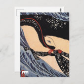 carte estampe japonaise (Devant / Derrière)