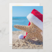 Carte Estarfish de Noël avec casquette (Devant / Derrière)