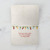 Carte Estarfish de Noël avec message dans une bouteille (Intérieur)