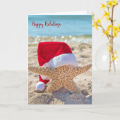 Carte Estarfish de Noël dans le sable (Fleur jaune)