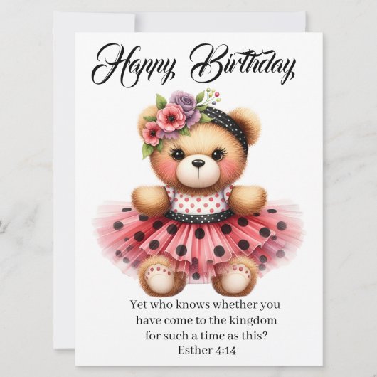 Carte Esther 4:14 Birthday Card (Devant)