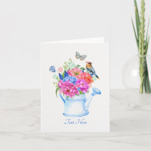 Carte esthétique bouquet de fleurs