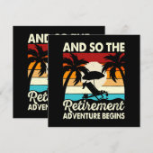Carte Et ainsi commence l'aventure de la retraite (Devant / Derrière)