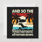 Carte Et ainsi commence l'aventure de la retraite (Dos)