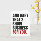 Carte Et Baby That’s Show Business For You _1 (Fleur jaune)