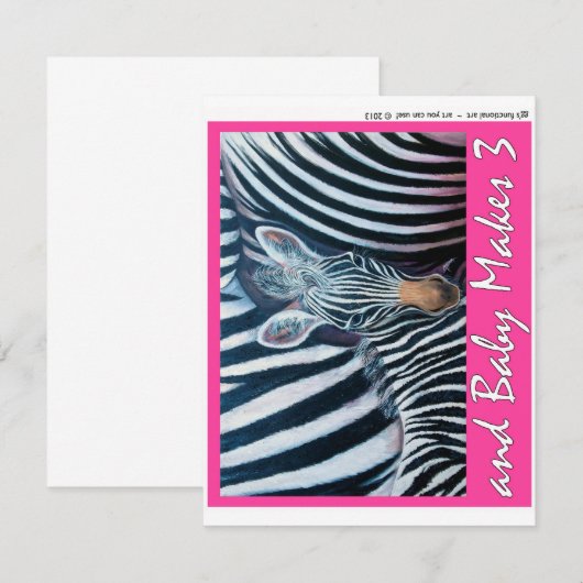 Carte et Bébé Fait 3 (Devant / Derrière)