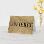 Carte Et bien qu'elle ne soit que petite, elle est féroc (Fleur jaune)