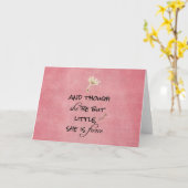 Carte Et bien qu'elle ne soit que petite, elle est Fierc (Fleur jaune)