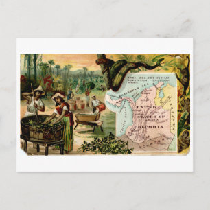 Carte et carte de commerce Vintage Columbia