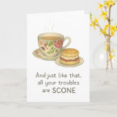 Carte Et Comme Ça, Tous Vos Problèmes Sont Scone (Fleur jaune)