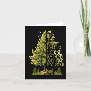 Carte Et Dans La Forêt Je Vais Perdre Mon Esprit Et Trou