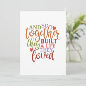 Carte Et donc ensemble ils ont construit une vie qu'ils  (Debout devant)