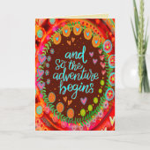 Carte Et donc l'aventure commence à s'amuser inspirant (Devant)