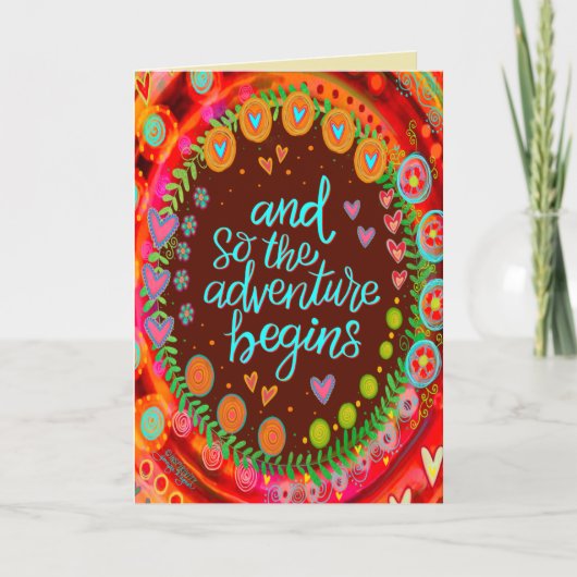 Carte Et donc l'aventure commence à s'amuser inspirant (Devant)