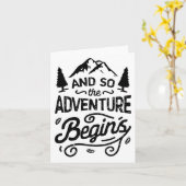 Carte Et Donc L'Aventure Commence À Sertir Camping Extér (Fleur jaune)