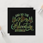 Carte Et Donc L'Aventure Commence, drôle (Devant/Arrière en situation)