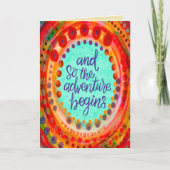 Carte Et donc l'aventure commence Inspirivity Aqua (Devant)