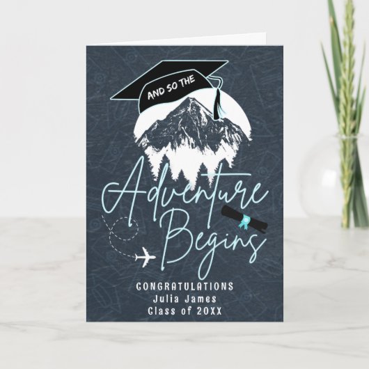 Carte Et donc l'aventure commence la graduation, la grad (Devant)