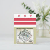 Carte et drapeau de Washington DC (Debout devant)