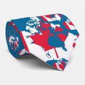 Carte et drapeau du Canada - Cravate (Roulé)