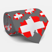 carte et drapeau suisse - Cravate (Roulé)